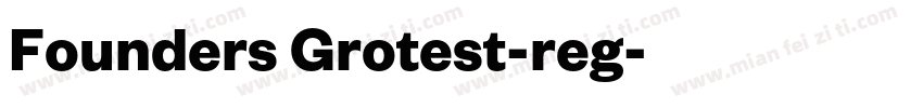Founders Grotest-reg字体转换